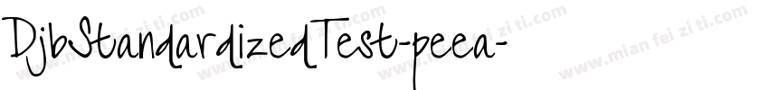 DjbStandardizedTest-peea字体转换
