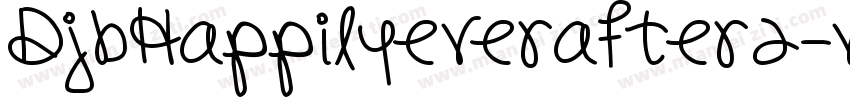 DjbHappilyeverafter2-vpwL字体转换