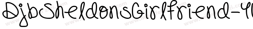 DjbSheldonsGirlfriend-YWO8字体转换