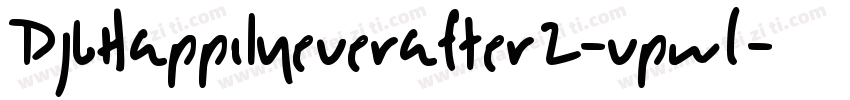 DjbHappilyeverafter2-vpwL字体转换