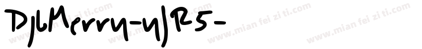 DjbMerry-yJR5字体转换