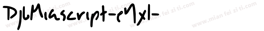 DjbMiascript-eYxl字体转换