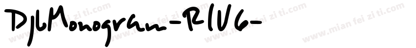 DjbMonogram-RLV6字体转换