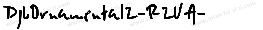 DjbOrnamental2-R2VA字体转换