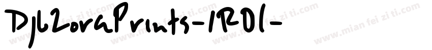 DjbZoraPrints-1ROL字体转换