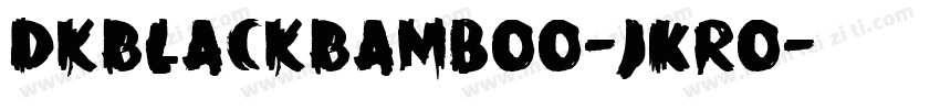 DkBlackBamboo-JKro字体转换