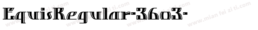 EquisRegular-36o3字体转换