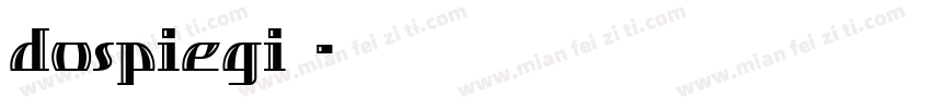 dospiegi样品字体转换