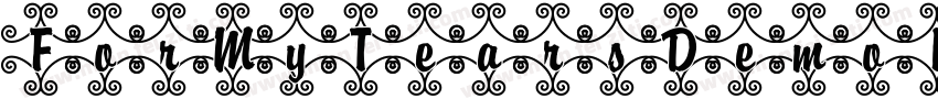 ForMyTearsDemoItalic-eZw46字体转换