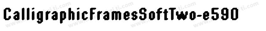 CalligraphicFramesSoftTwo-e59O字体转换