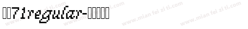 字魂71regular字体转换