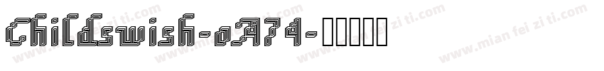 Childswish-oA74字体转换
