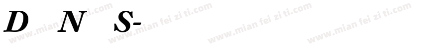 D浮N云S字体转换