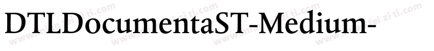 DTLDocumentaST-Medium字体转换