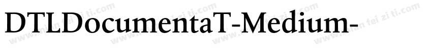 DTLDocumentaT-Medium字体转换