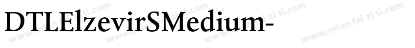 DTLElzevirSMedium字体转换