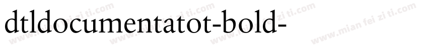 dtldocumentatot-bold字体转换