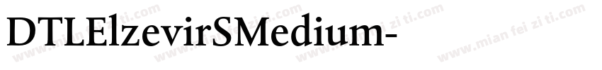 DTLElzevirSMedium字体转换