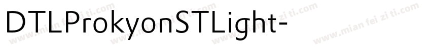 DTLProkyonSTLight字体转换