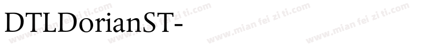 DTLDorianST字体转换