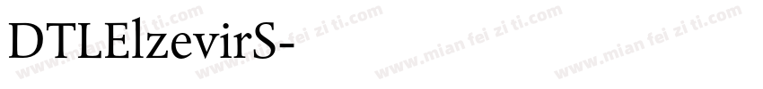 DTLElzevirS字体转换