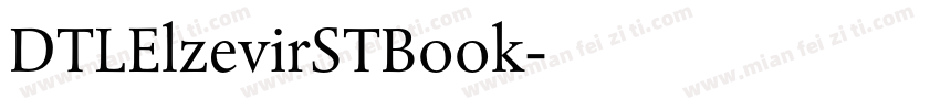 DTLElzevirSTBook字体转换