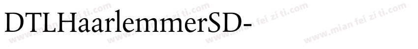 DTLHaarlemmerSD字体转换