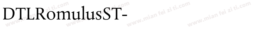 DTLRomulusST字体转换
