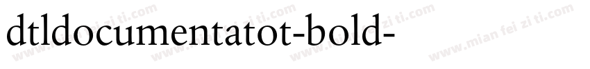 dtldocumentatot-bold字体转换