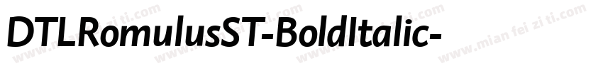 DTLRomulusST-BoldItalic字体转换