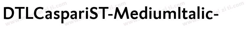 DTLCaspariST-MediumItalic字体转换