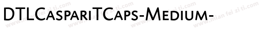 DTLCaspariTCaps-Medium字体转换