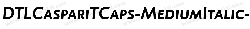 DTLCaspariTCaps-MediumItalic字体转换