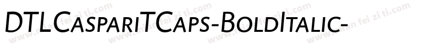 DTLCaspariTCaps-BoldItalic字体转换