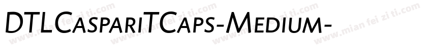 DTLCaspariTCaps-Medium字体转换