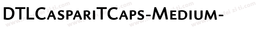 DTLCaspariTCaps-Medium字体转换