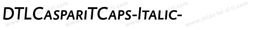 DTLCaspariTCaps-Italic字体转换
