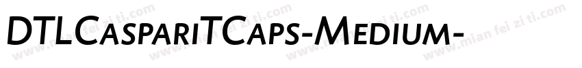 DTLCaspariTCaps-Medium字体转换