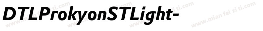 DTLProkyonSTLight字体转换
