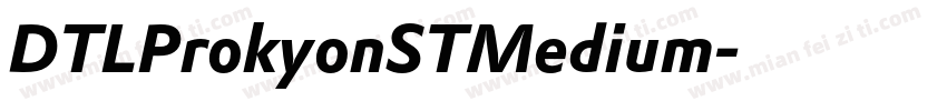 DTLProkyonSTMedium字体转换