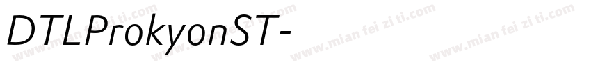 DTLProkyonST字体转换