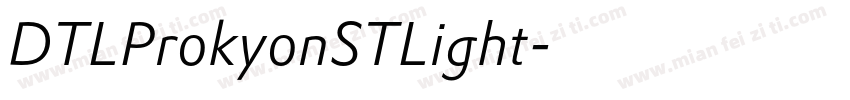 DTLProkyonSTLight字体转换