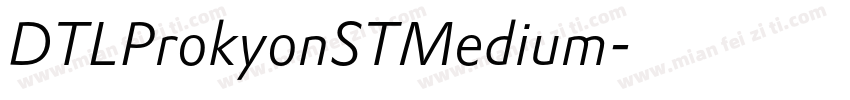 DTLProkyonSTMedium字体转换