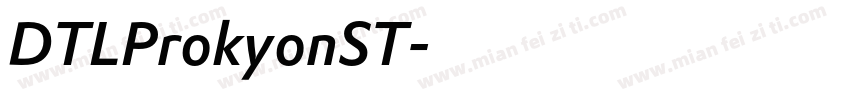 DTLProkyonST字体转换