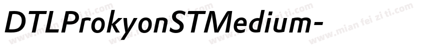 DTLProkyonSTMedium字体转换