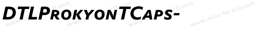 DTLProkyonTCaps字体转换