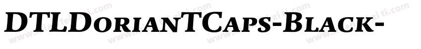 DTLDorianTCaps-Black字体转换