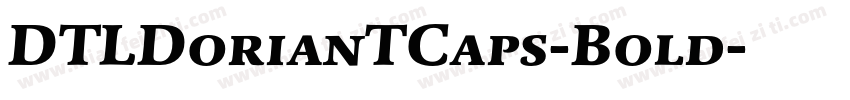 DTLDorianTCaps-Bold字体转换