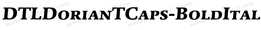 DTLDorianTCaps-BoldItalic字体转换