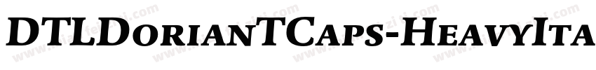 DTLDorianTCaps-HeavyItalic字体转换